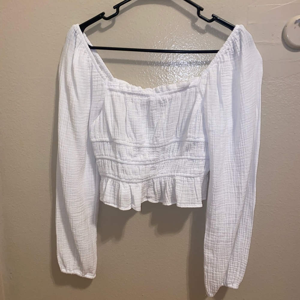 White crop top. Wild fable.